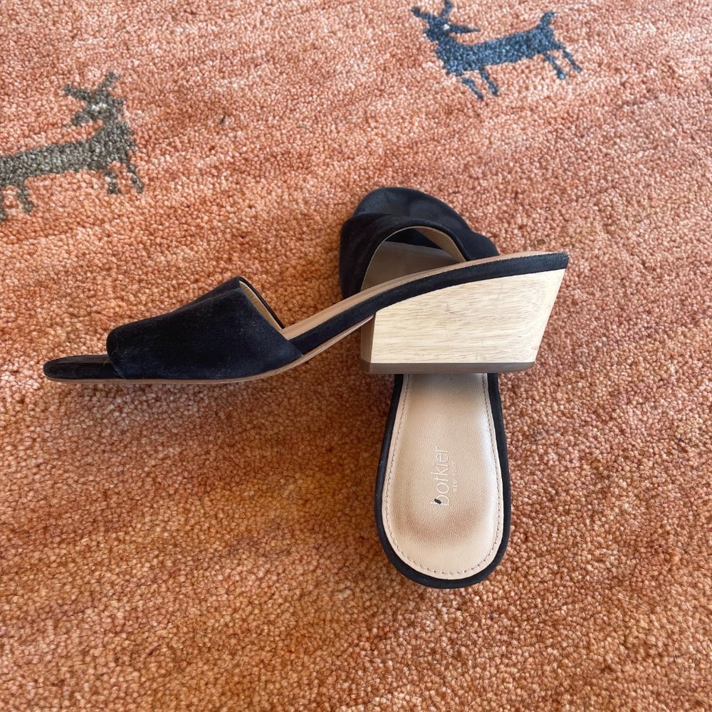 Botkier Carlie Block Heel Slides, Black, 8 - image 4